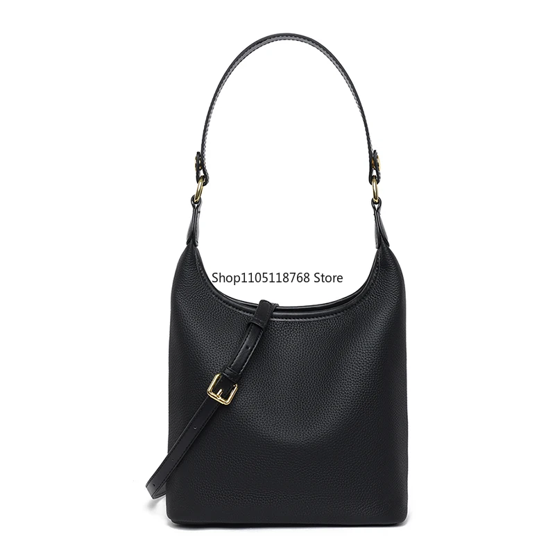 

Женские сумки через плечо из мягкой натуральной кожи, дизайнерская женская сумка-ведро из коровьей кожи, женская сумка-мессенджер