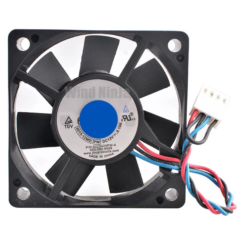 6015-12MS 6029420PW-4 6cm 60mm fan 60x60x15mm DC12V 0.10A 6500rpm Axial fan cooling fan for power supply