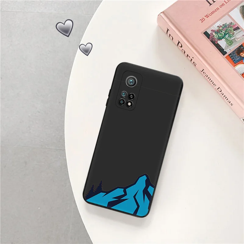 Ultra Thin Black Phone Case for Redmi Note13 4G 12s 12c 13c Note12 Xiaomi 13 12 Lite 12x 12t Pro Mountain Volcano dune Cover