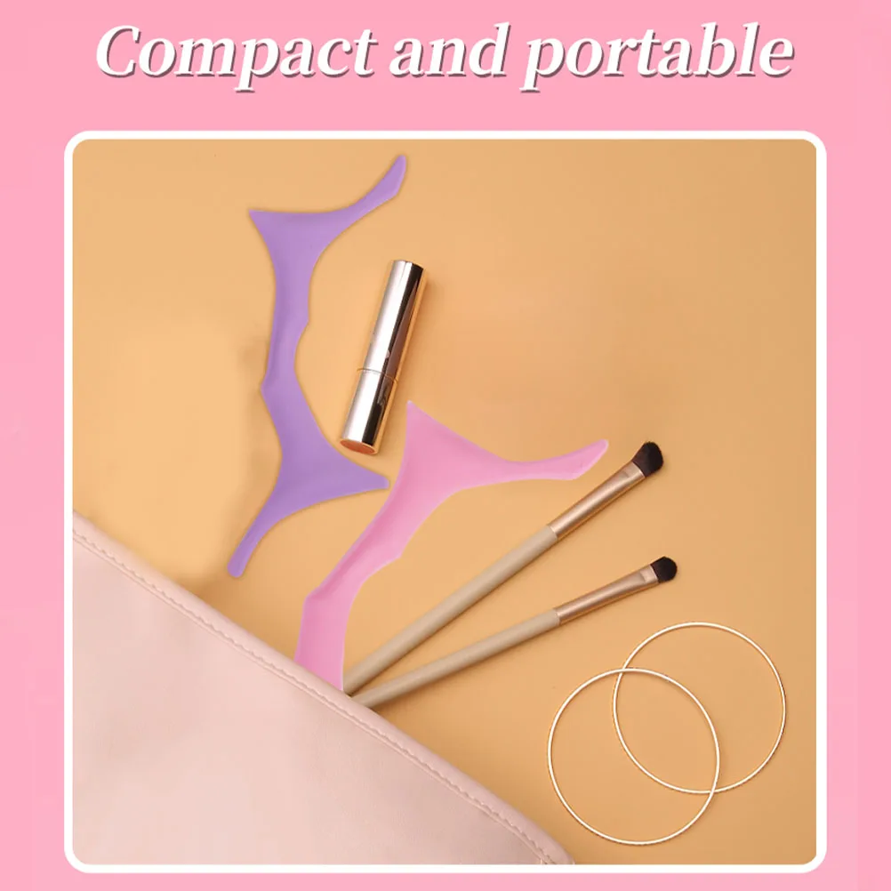 

Silicone Eyebrow Makeup Tools Pink Brow Shaping Template Ensures Symmetrical Brows Beautiful Shape Stencil For Women