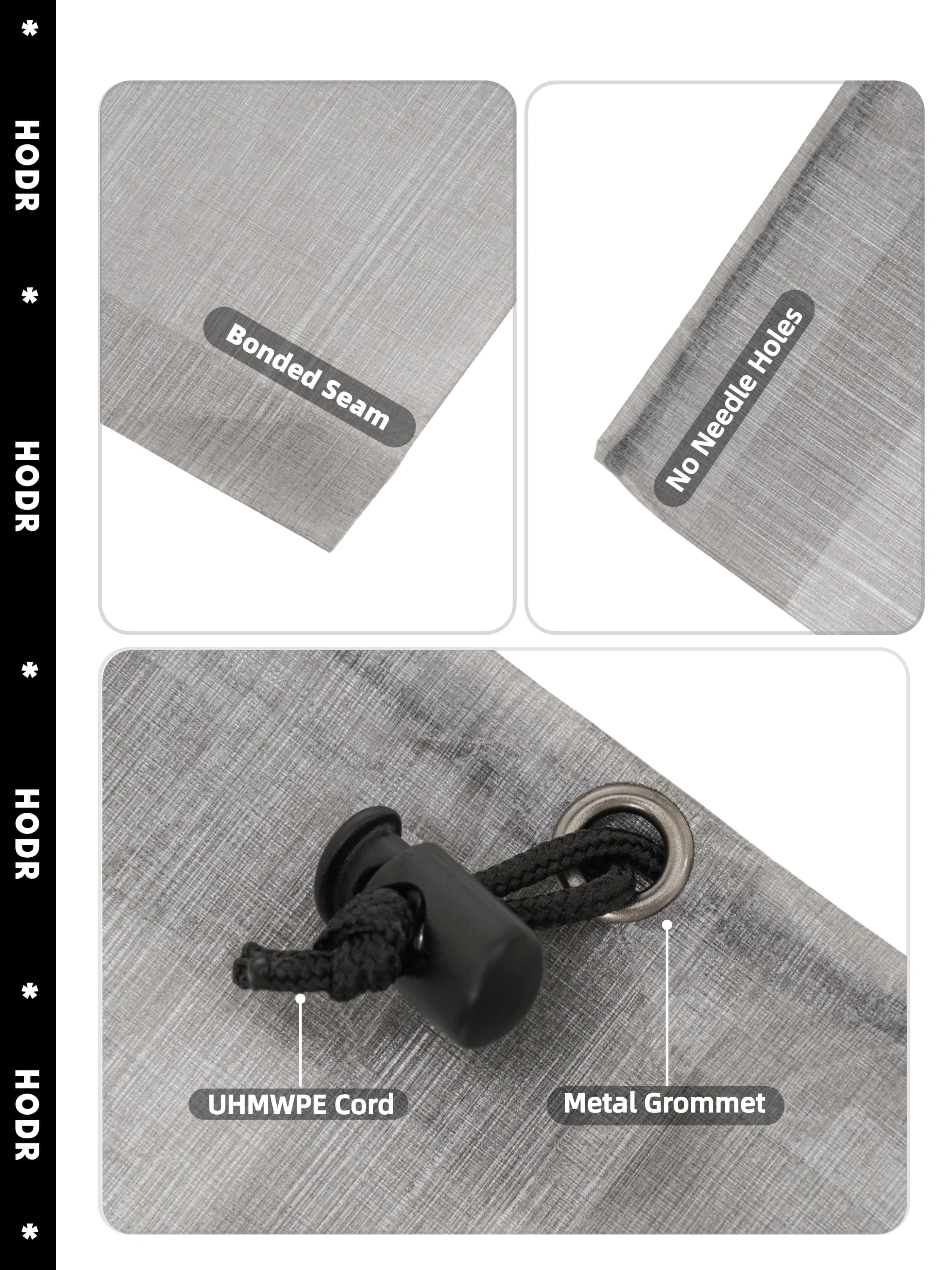 [HODRGEAR] STASHLITE Dyneema Flache Tasche Ultraleichte Wasserdichte Organizer-Tasche DCF Aufbewahrungssack für Camping-, Wander- und Rucksackausrüstung – Detail 5