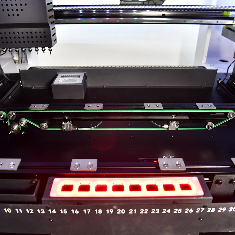 SMT Pick and Place Machine For PCB Assembly and LED Production Line 8 Nozzles Advantage