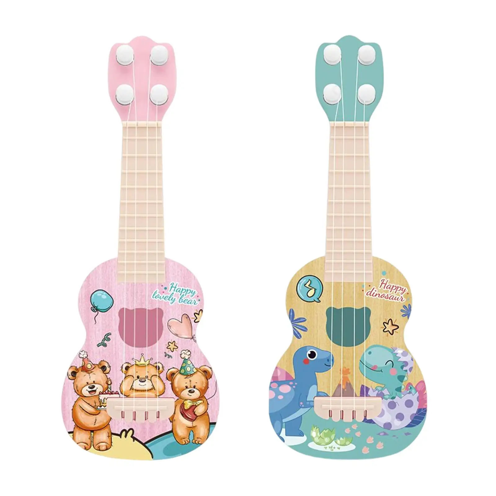 Kids Ukulele Guitar Toy 4 Strings Early Educational Early Developmental Portable