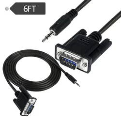 DB9 RS232 To AUX Stereo Jack 3.5mm Serial Cable For Bose Lifestyle System Console Lead Serial Cable Cord 1.8M