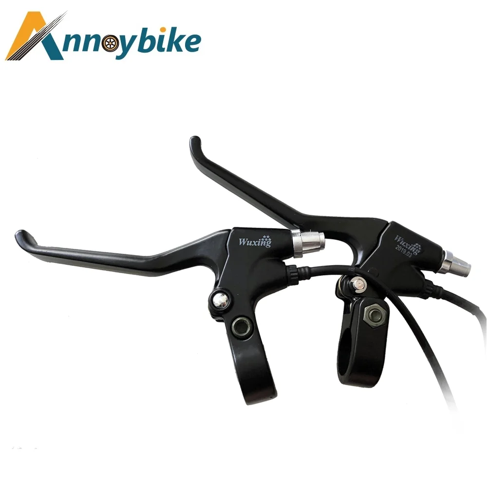 2 Pieces Of Electric Bike Brake 12V-96V SM 2 pin line Cut Off Power Brake Lever Handle Grips  Work for Bicycle E-scooter