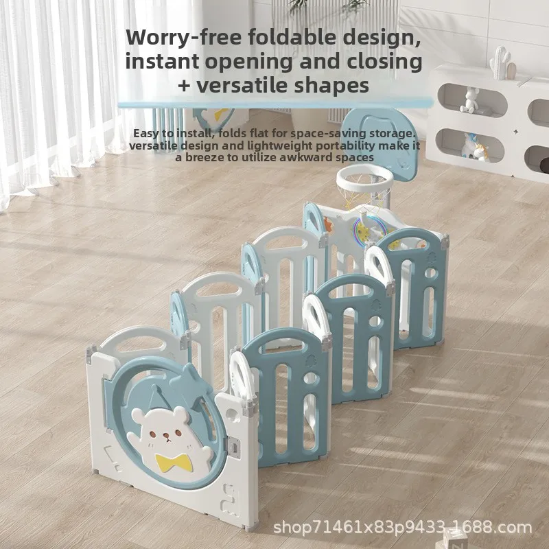 Baby Playpen Indoor Safety Fence Guardrail Walking Practice Playground Baby Fence Indoor Playground Home Children's Game Fence