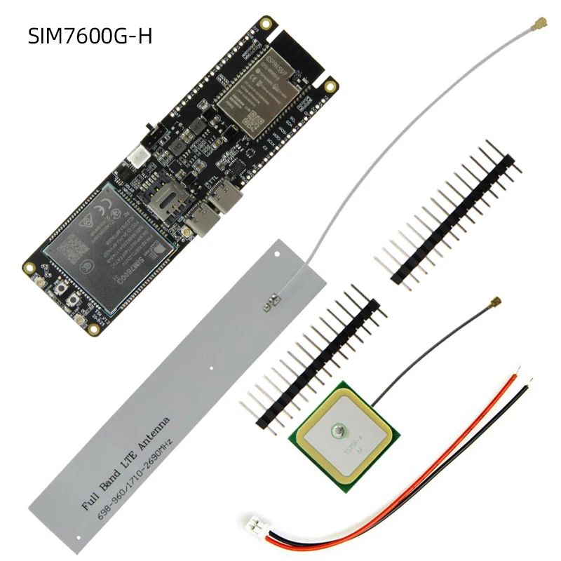 Imagem -04 - Lilygo T-sim7600g-h r2 T-sim7600e-h Esp32 Módulo Esp32-wrover wi fi Ble 18560 Suporte da Bateria Placa de Desenvolvimento Carga Solar