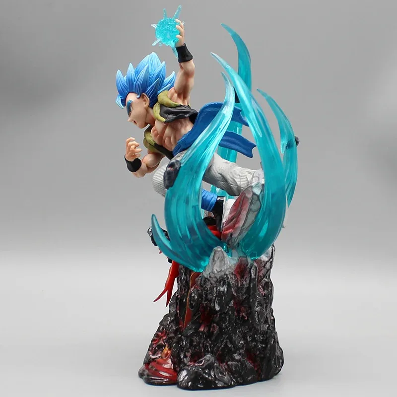 LCK01 Gogeta Action Figure Anime Dragon Ball GT Broly Figuras Toys Manga DBZ Figurine 19cm GK Statue Model Ornament Gift foYh1@！
