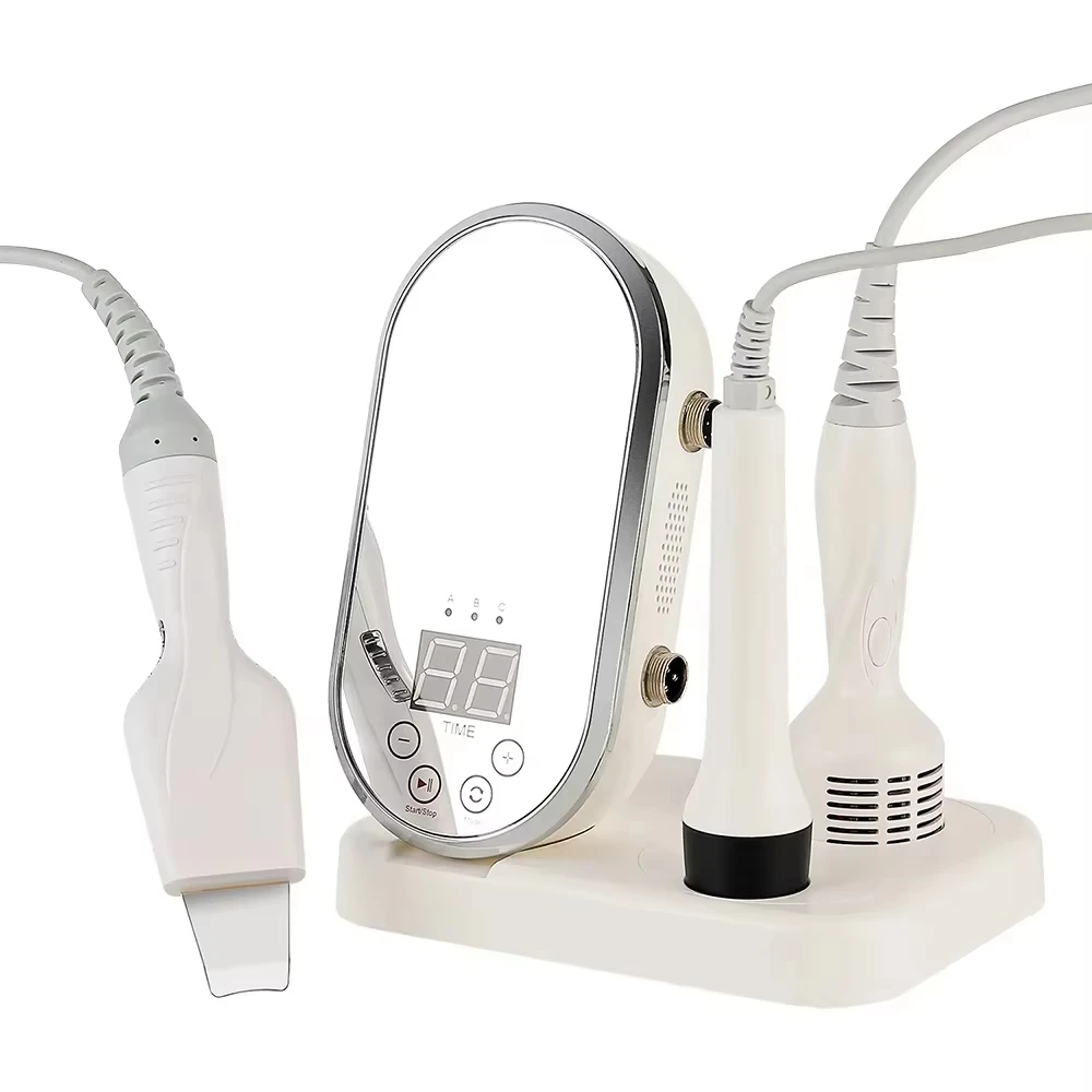 Martillo frío tripolar de frecuencia R, depurador de piel 3 en 1, máquina para el cuidado de la piel, Lifting facial, rejuvenecimiento de la piel, eliminación de arrugas, antienvejecimiento