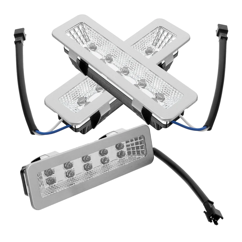 3 Pcs Range Hood Light LED Replacement Kitchen Cooker Lamp Stainless Steel Rectangle