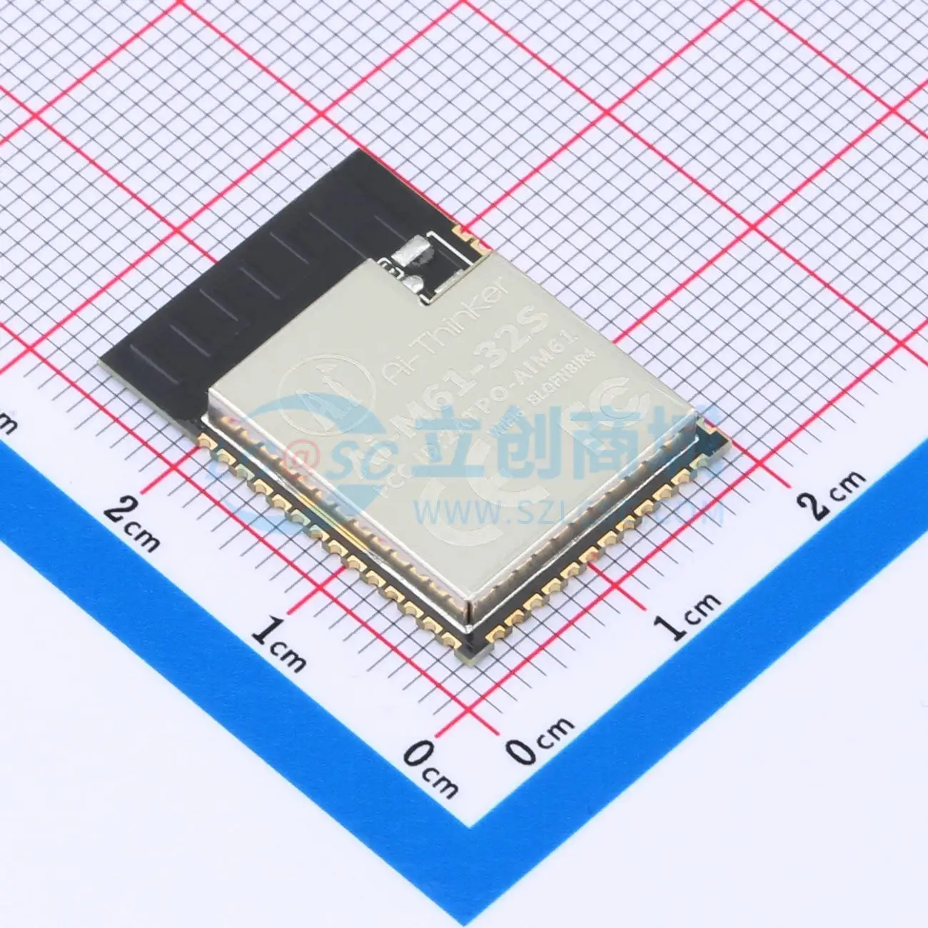 3pcs Ai-M61-32S SMD 25.5x18mm BL618 SD/MMC I2C GPIO UART SPI PWM ADC USB I2S 2.4GHz WiFi Wireless Module for Smart Home System
