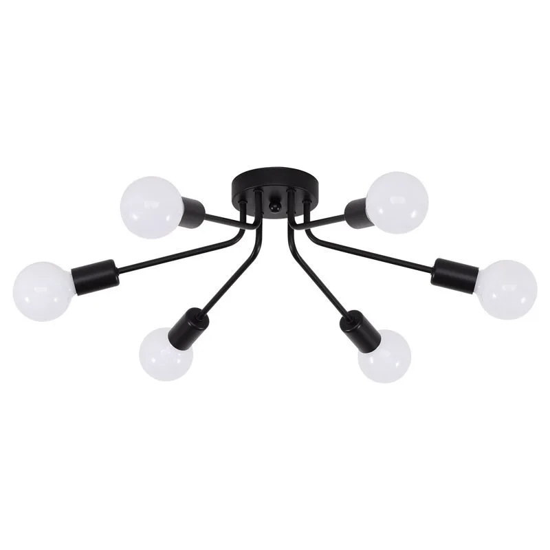Modern Led Spider Ceiling Lighting Industrial Iron Black/Golden Nordic Minimalist Home Decoration Living Room Dining Room Ceilin