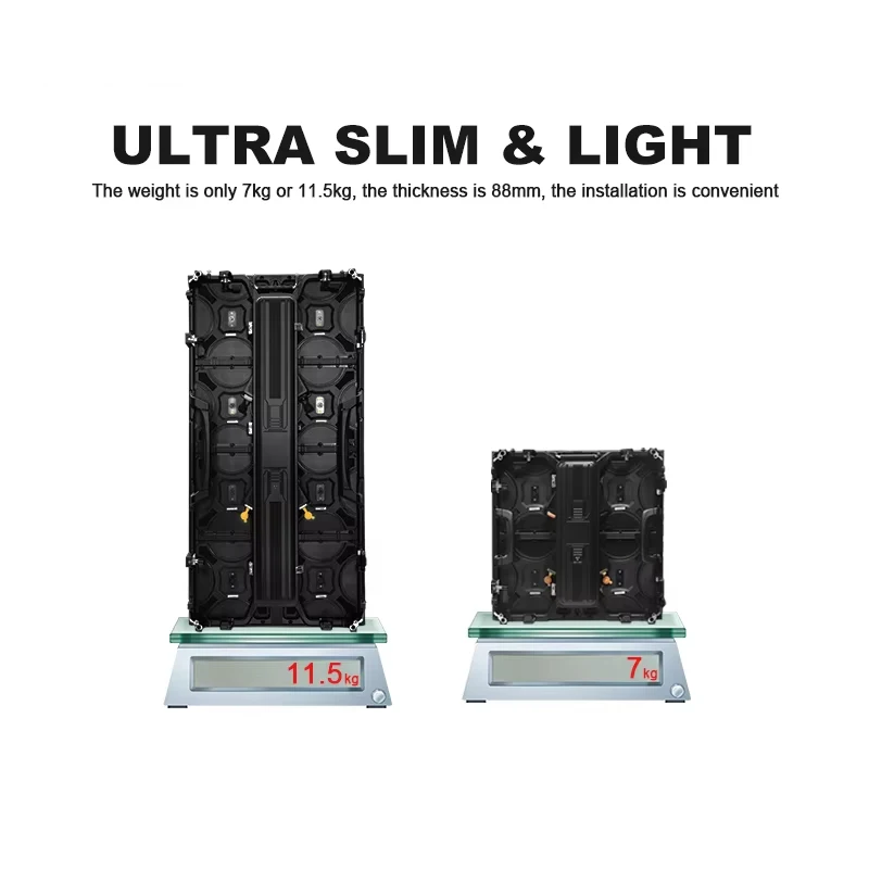 P3.91 500*1000mm IP65 LED Panel Quick Lock Frame Stage Mall Rental Display Screen
