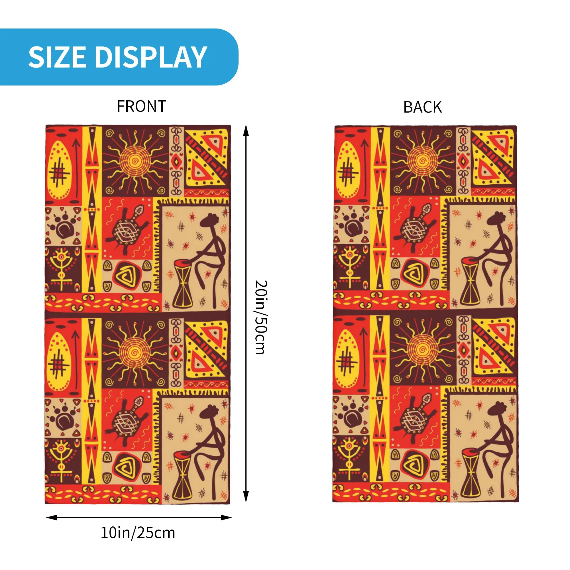 Original Tribal Prints Bandana Neck Cover Printed Magic Scarf Balaclava Hiking Fishing Unisex Adult Breathable