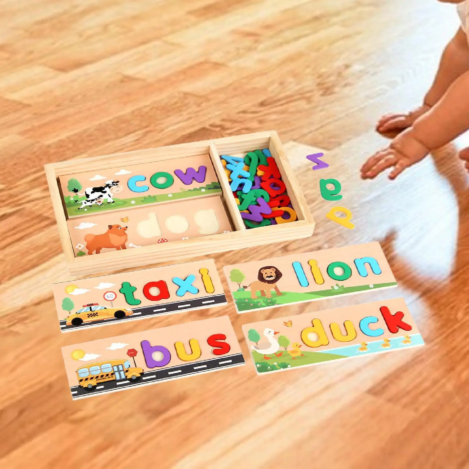 ألعاب تعليمية للإملائي الخشبي للتطوير المبكر لعبة الصوتي للأطفال في مرحلة ما قبل المدرسة وهدايا أنشطة التعلم للأطفال