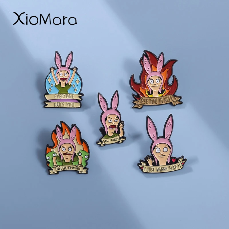 Cartoon Anime Character Enamel Pins Custom Anima Perimeter Brooch Clothes Lapel Badge Jewelry Wholesale Pin Gift for Fan Friend