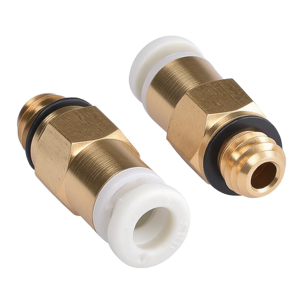 20pcs Brass Quick Connectors M6 Thread 4x2mm Push Fit Pneumatic Fitting For 3D Printer Extruder And CNC Air Hose Accessories