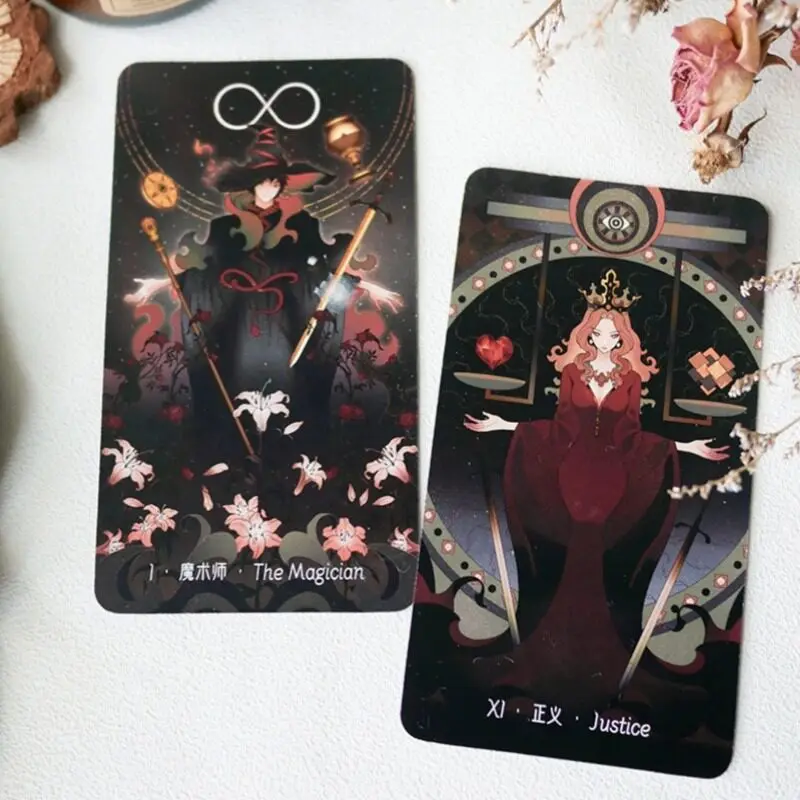 In Stock Original Stars Lighting Up The Night Tarot Chinese English 78 Cards RWS Divination Deck Witchy Gift for Beginner