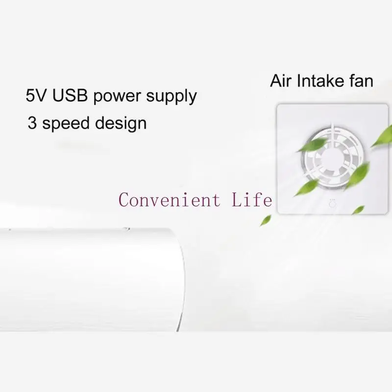 L1EE مروحة العادم النازع مروحة التهوية المطبخ جدار نافذة المشجعين مروحة مضمنة السقف المحمولة DC5V منخفضة الضوضاء