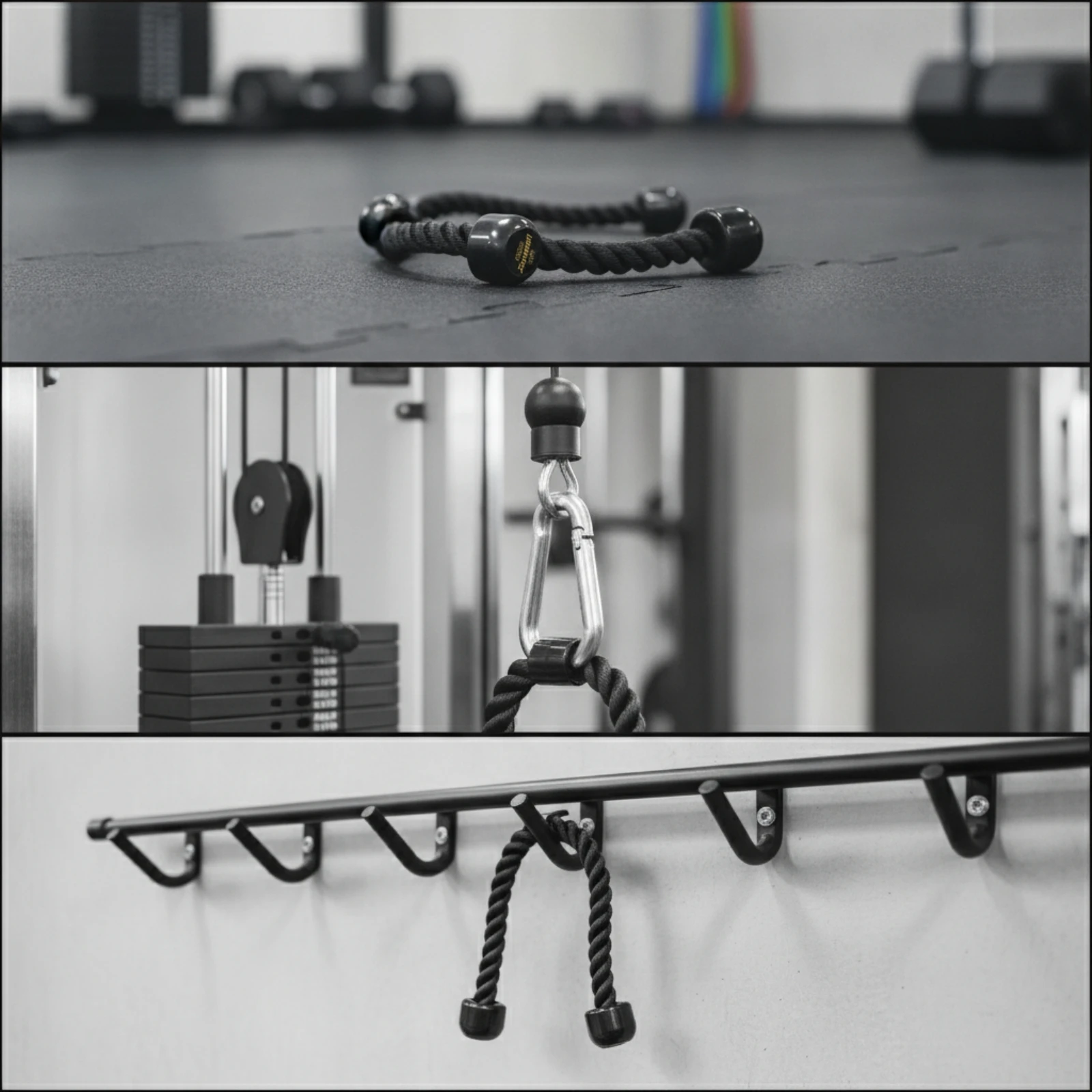 Triceps Pull Rope Braided Cable Attachment Workout Accessory Twisted for Bodybuilders, Home Gym