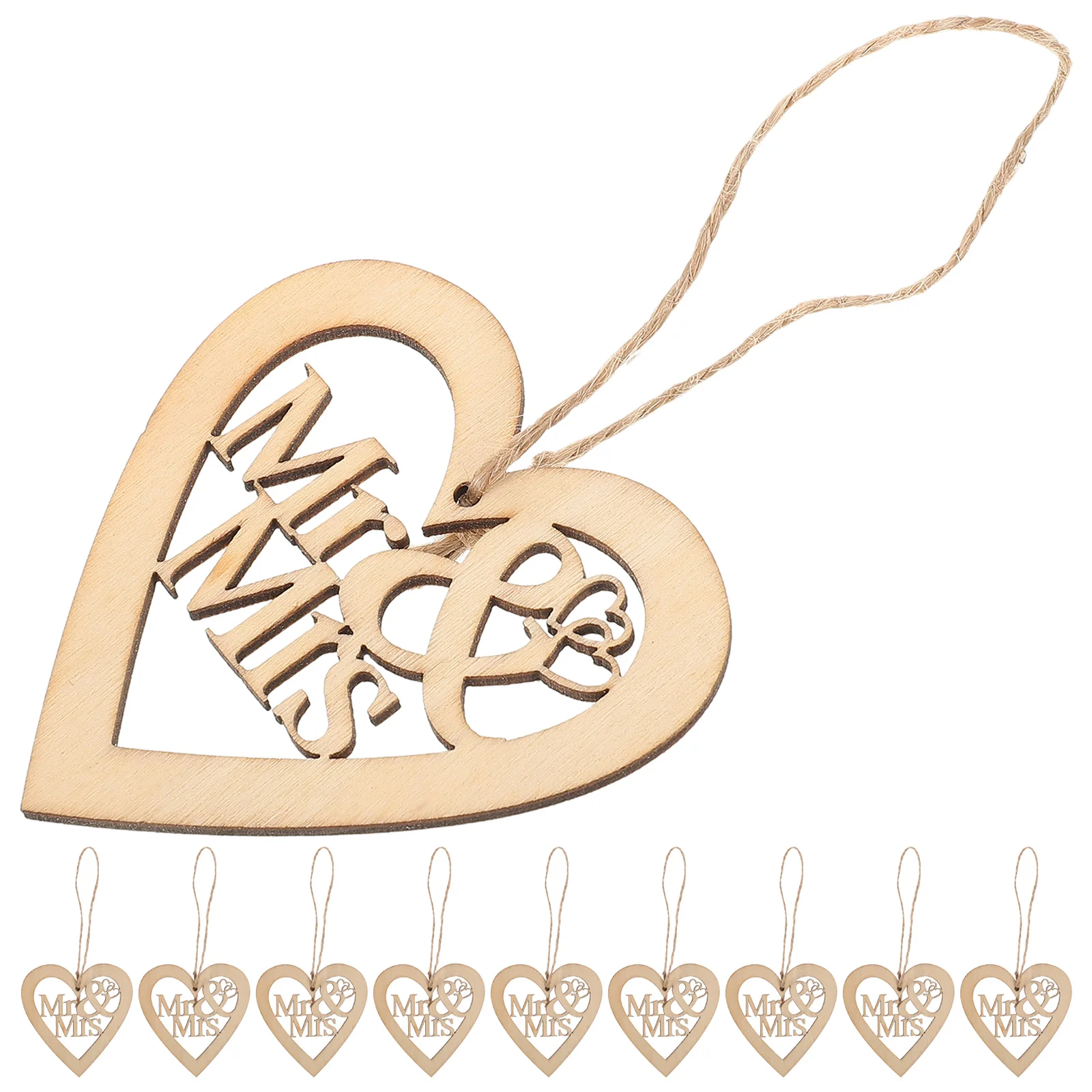 

20Pcs Wooden Heart Cutouts Unfinished Wood Shapes DIY Painting Craft Supplies Wedding Valentine Day Romantic Decor