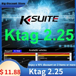 Best software Ksuite V2.80 EU RED PCB Unlimited Kess V5.017 OBD2 Diagnostic Tool K-Tag V7.020 2.25 Car Truck Motor ECU