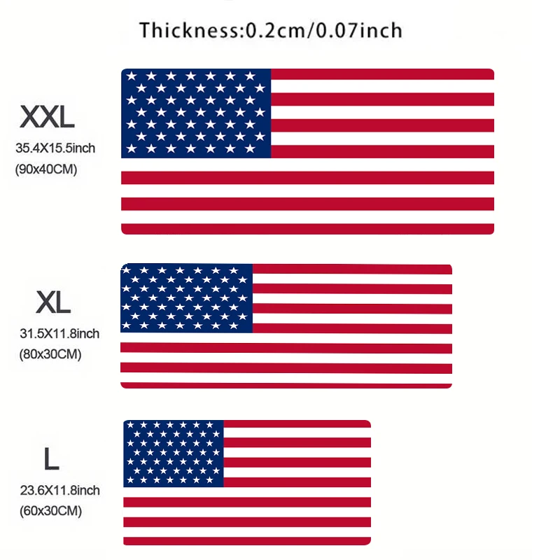 แผ่นรองเมาส์ American Flag คอมพิวเตอร์ความเร็วประเภทพรมพรมสําหรับผู้เล่น e-sports แป้นพิมพ์แล็ปท็อป Mousepad โต๊ะทํางาน Mat แผ่นรองเมาส์