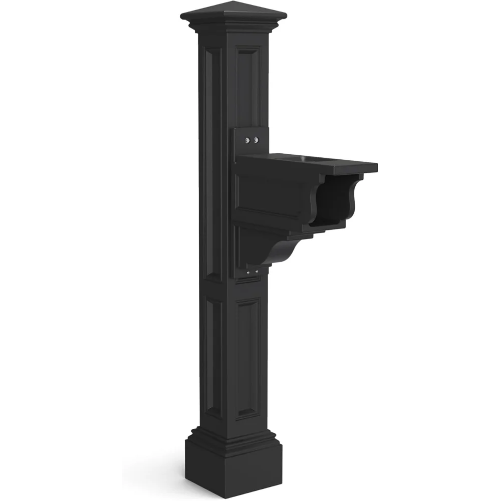 

5846-B Charleston Plus Mail Post, 26x9, Black