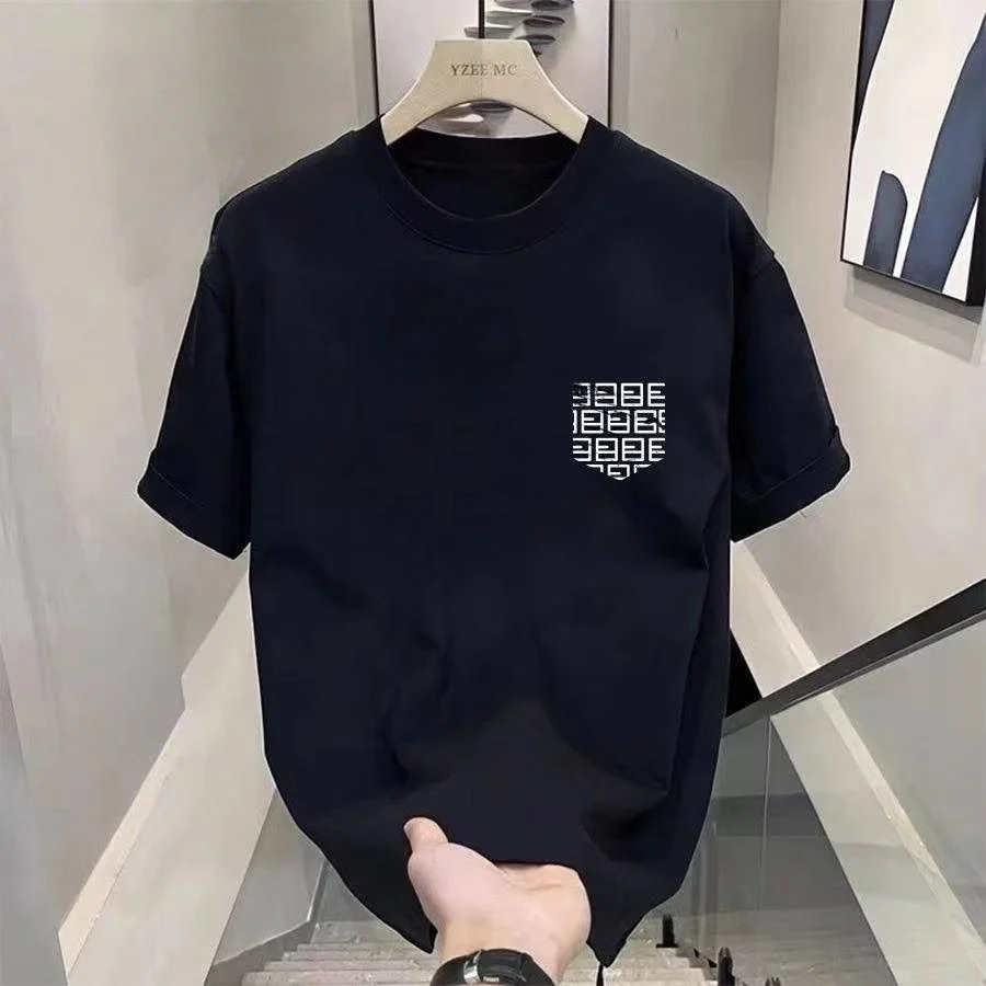 

Spring and Summer Hot Selling Pure Cotton Luxury T-shirt Loose and Comfortable High-quality Street Trend Unisex 2026 New Style