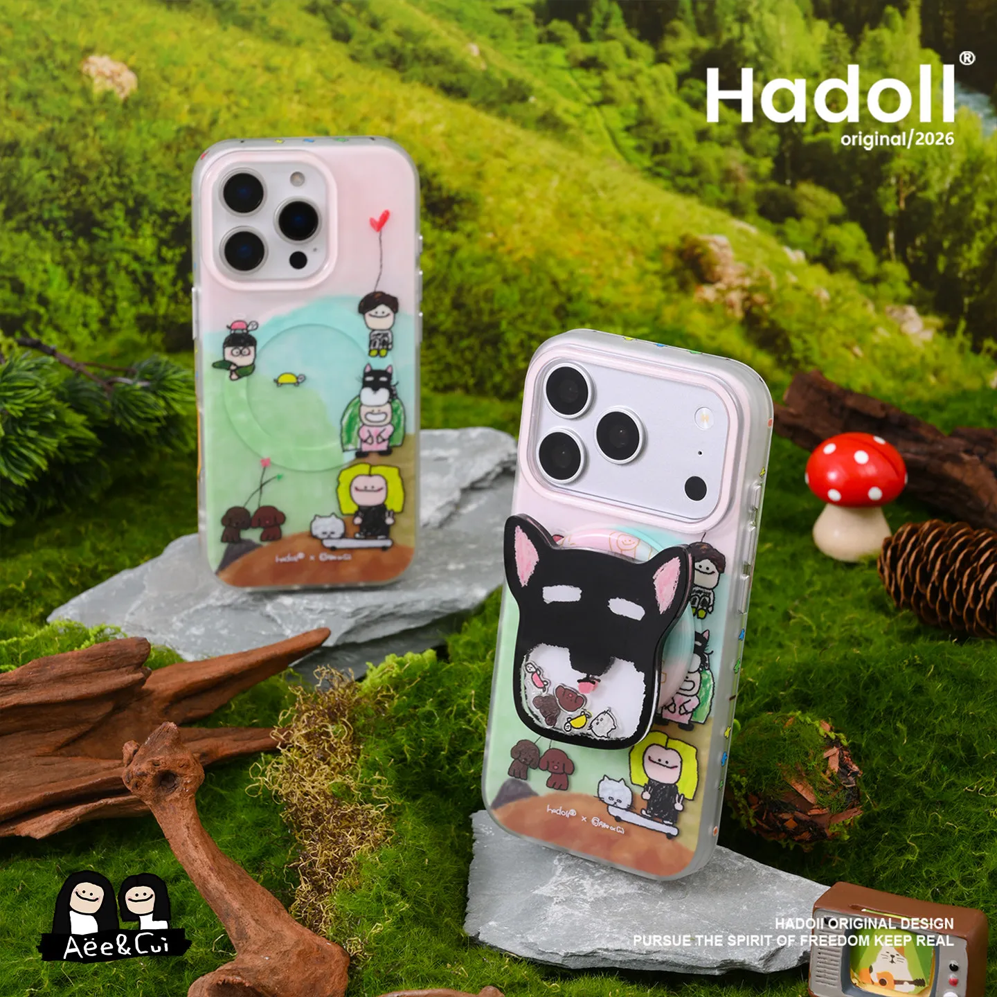 Trendy Original Design Magnetic Ring Kickstand Case For iPhone 17 Pro Max Hybrid PC TPU Drop Resistant Shockproof Protective