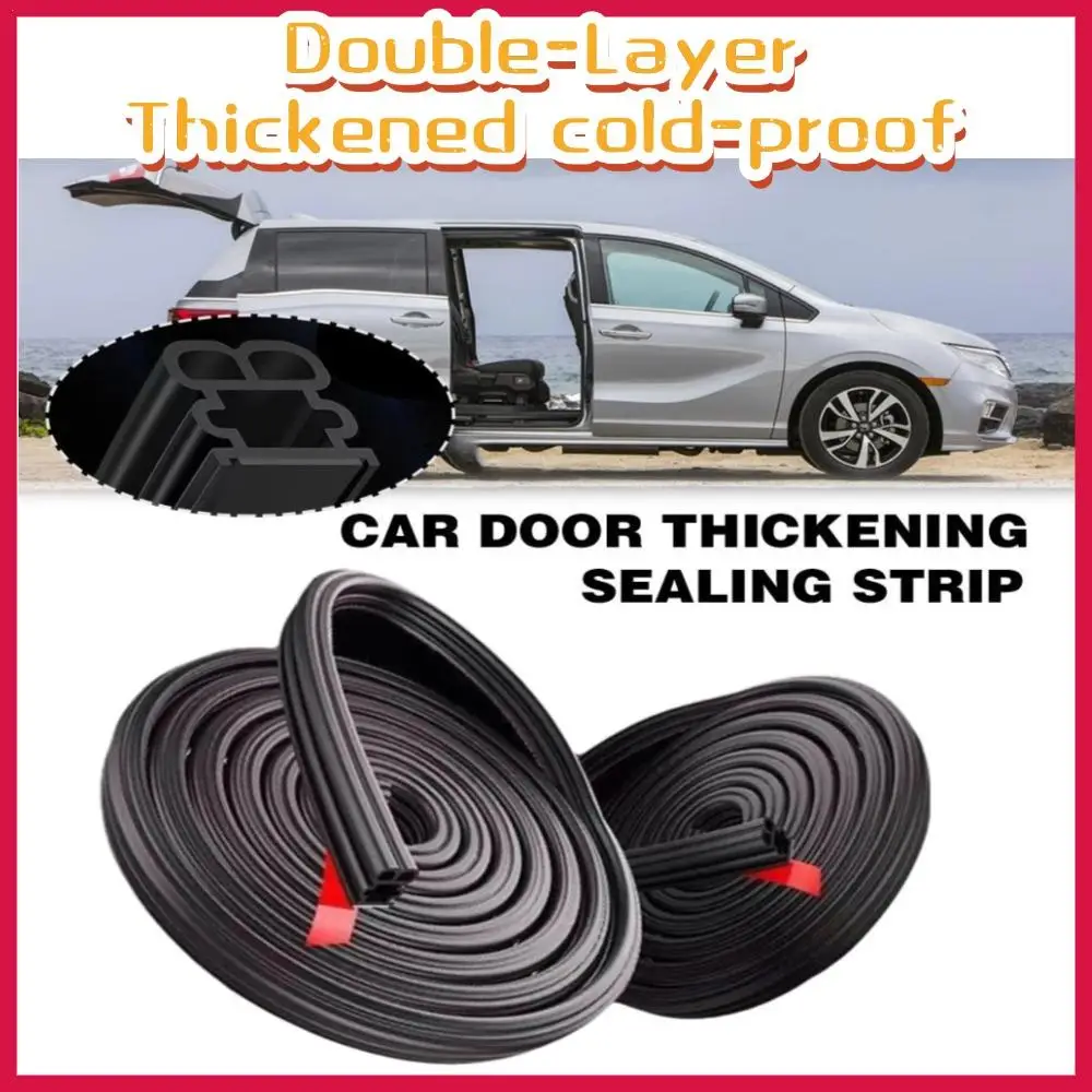 

Car Door Rubber Seal Strip Thicken Rubber Sealing Strip Double-Layer Thickened Cold-proof Sound Insulation Car Accesorrie