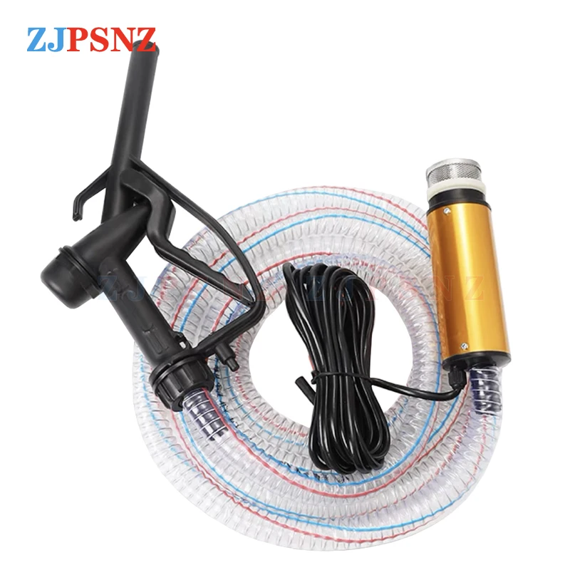 Electric Transfer Pump DC 12V 24V For Car Auto Pumping Diesel Oil Water Pump Submersible 32L / Min Fuel Transfer Pump Portable