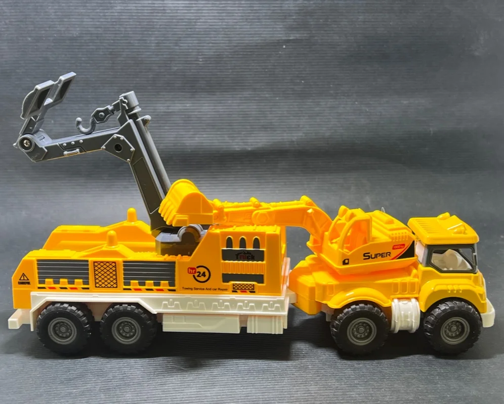 Simulation alliage pelle inertielle véhicule de sauvetage modèle de remorque jouet pour enfants cadeau d'anniversaire B216
