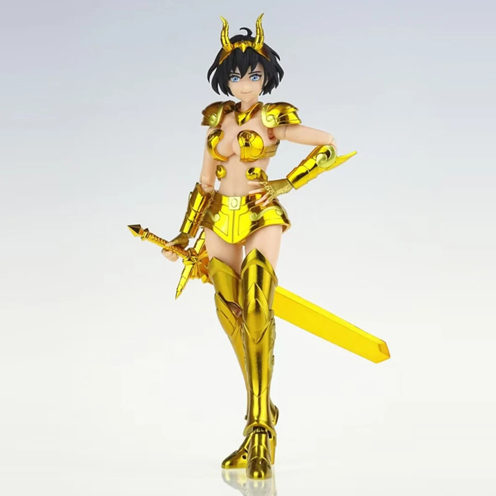 Op voorraad GT-model 《HOLY CONTRACT》Saint Seiya Myth Cloth Steenbok Andrea Gold Saint Cloth Knights of the Zodiac-actiefiguur