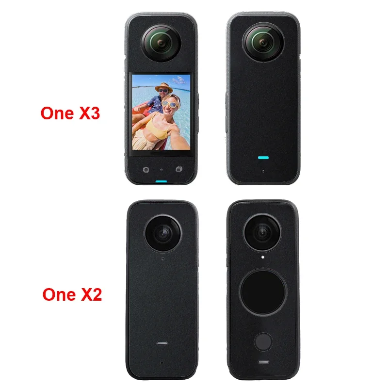 For Insta360 One X3 Colorful Matte PVC Stickers Protective Film Front + Back Decals Skin for Insta360 One X4 / X3 / One X2 Wrap