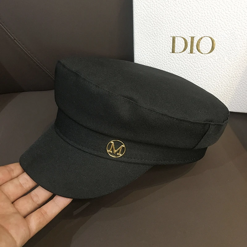 All-match Fashion Ladies Beret Spring and Autumn British Retro Style Octagonal Hat Summer Street Shooting Flat Top Newsboy Hats