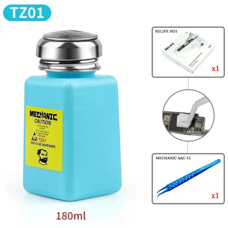 Mechaniker-Sprühfeste Alkoholflasche TP01 TZ01 Korrosionsschutz zur Reparatur und Reinigung von elektronischen Präzisionsgeräten