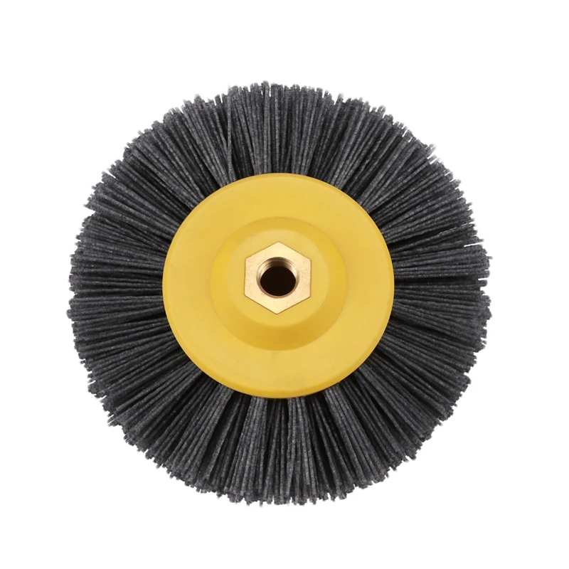 

AT14 1 Piece Nylon Abrasive Wire Polishing Brush Wheel For Wood Furniture Stone Antiquing Grinding