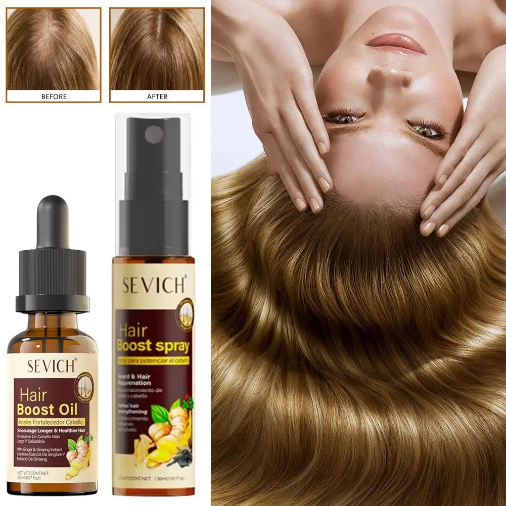 

Ginger Hair Growth Serum Hair Strengthen Spray Prevent Hair Loss Deep Nourishing Frizzy Hair Oil Repair Damaged Hair Care Serum