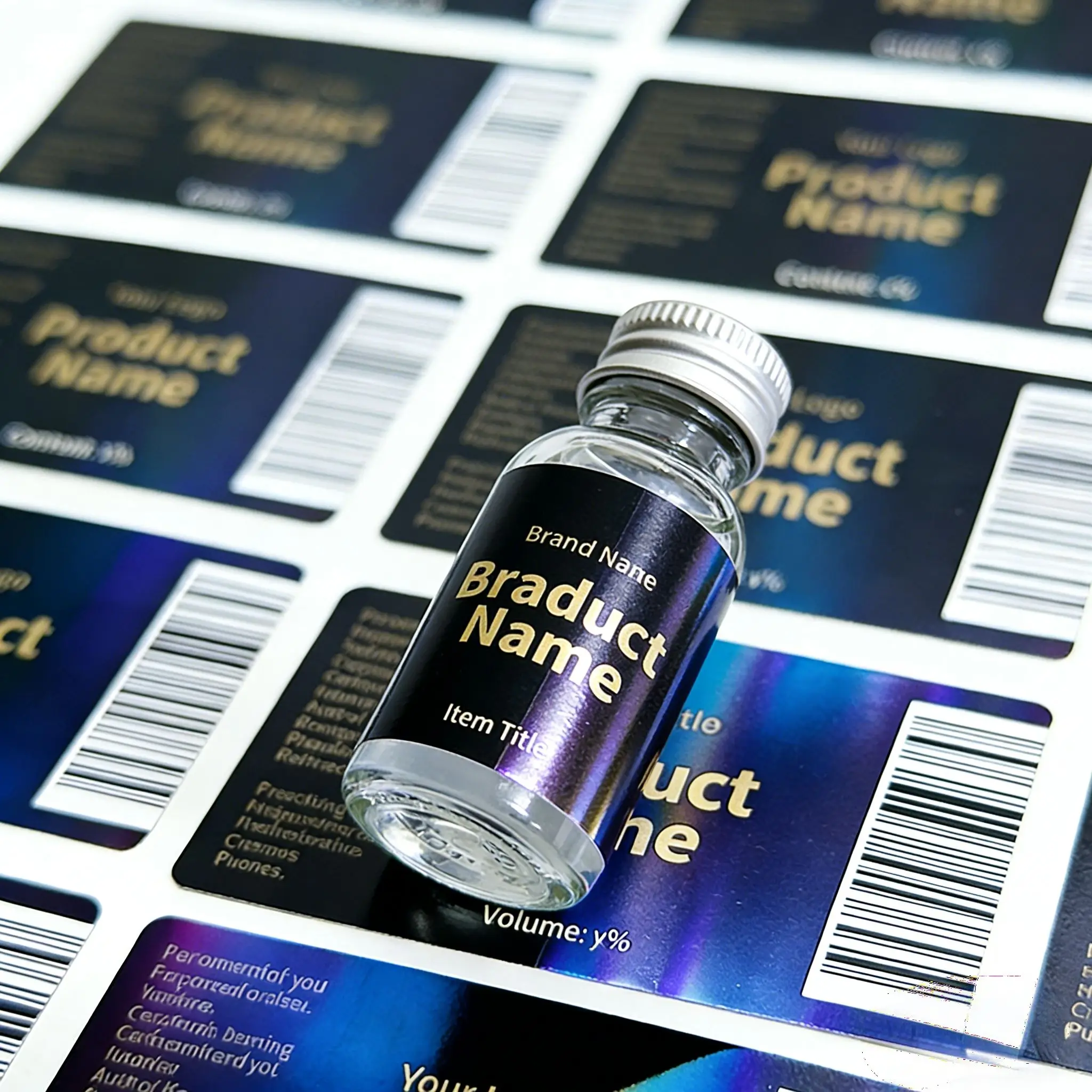 

Custom Waterproof Vinyl Peptide Bottle Labels 2ml 10ml 15ml Self Adhesive Stickers for Cosmetic Peptide Powder Vials Containers