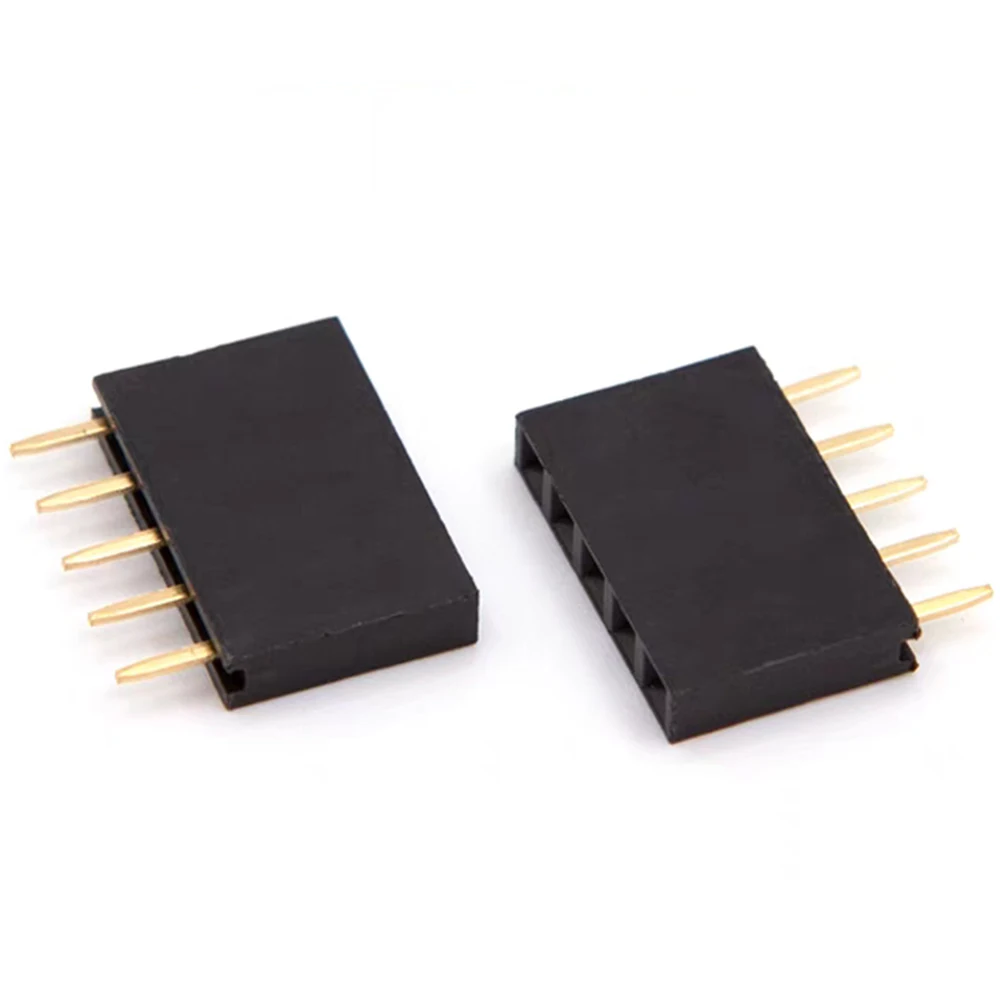 

1000Pcs 5Pins Single Row 1x5 Ways 2.54mm Spacing Female Pin Header Connector