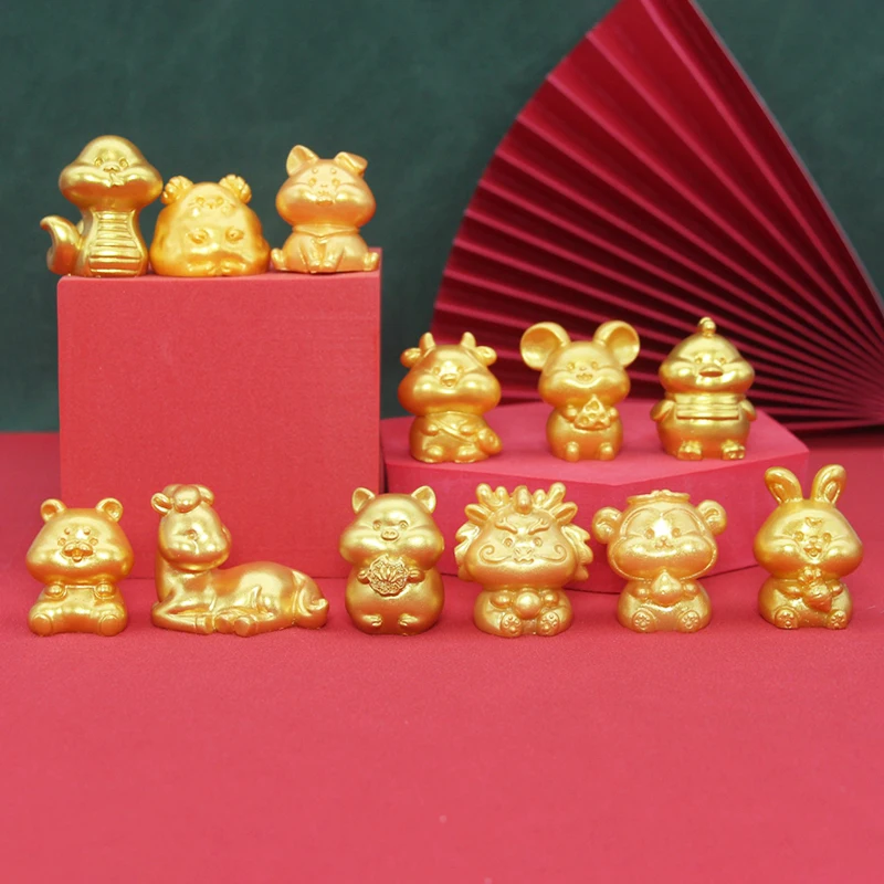 12 Chinese Zodiac Lunar DIY Animal Fairy Home Garden Decoration Miniature Items Figurines Ornaments Room Decor Accessories Gifts