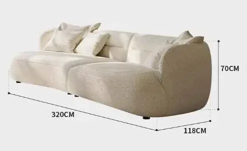 Removable and washable cloud sofa for one person, three people