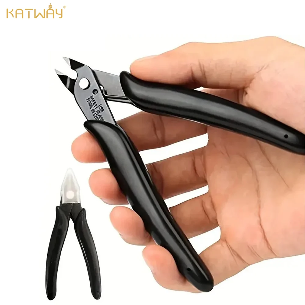 

KATWAY Industrial Grade Pointed Nose Diagonal Nose Hardware Maintenance Tool, 3.5 Inch Mini Water Nozzle Pliers HH-AA22