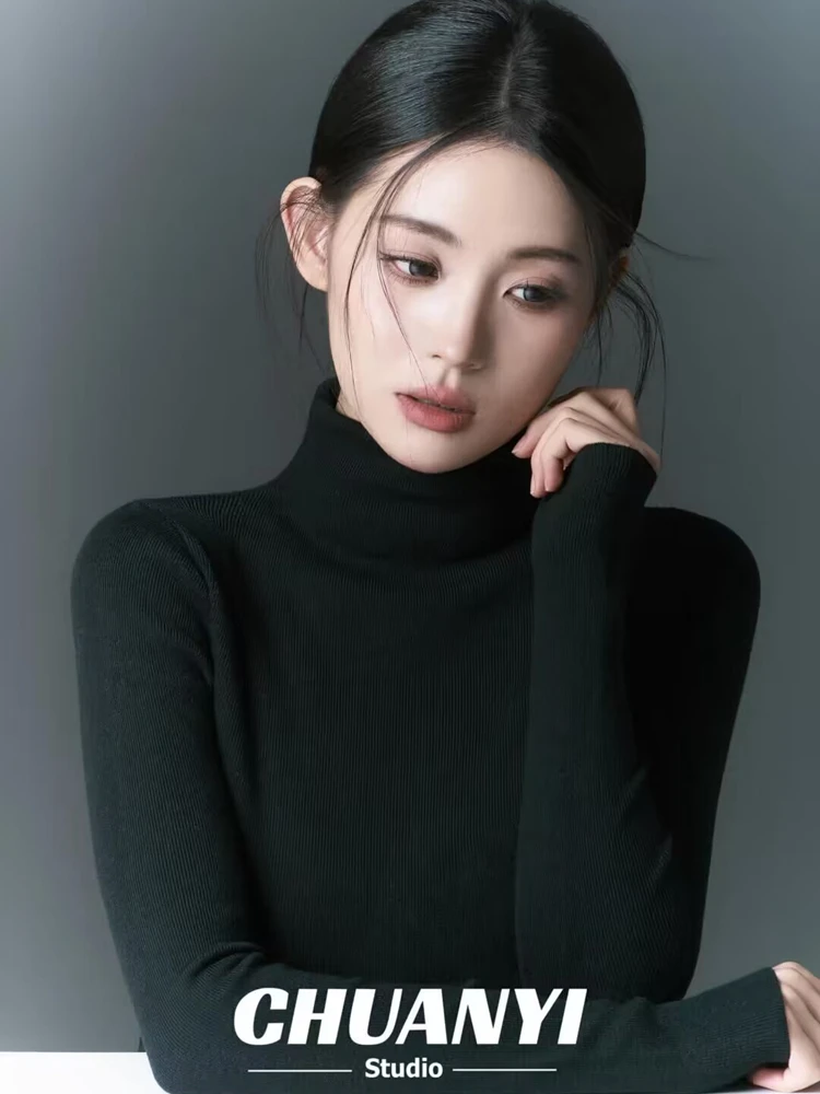 

Черный костюм для портретной фотофои, модный простой художественный фотостудия, представление, фотография в частном доме