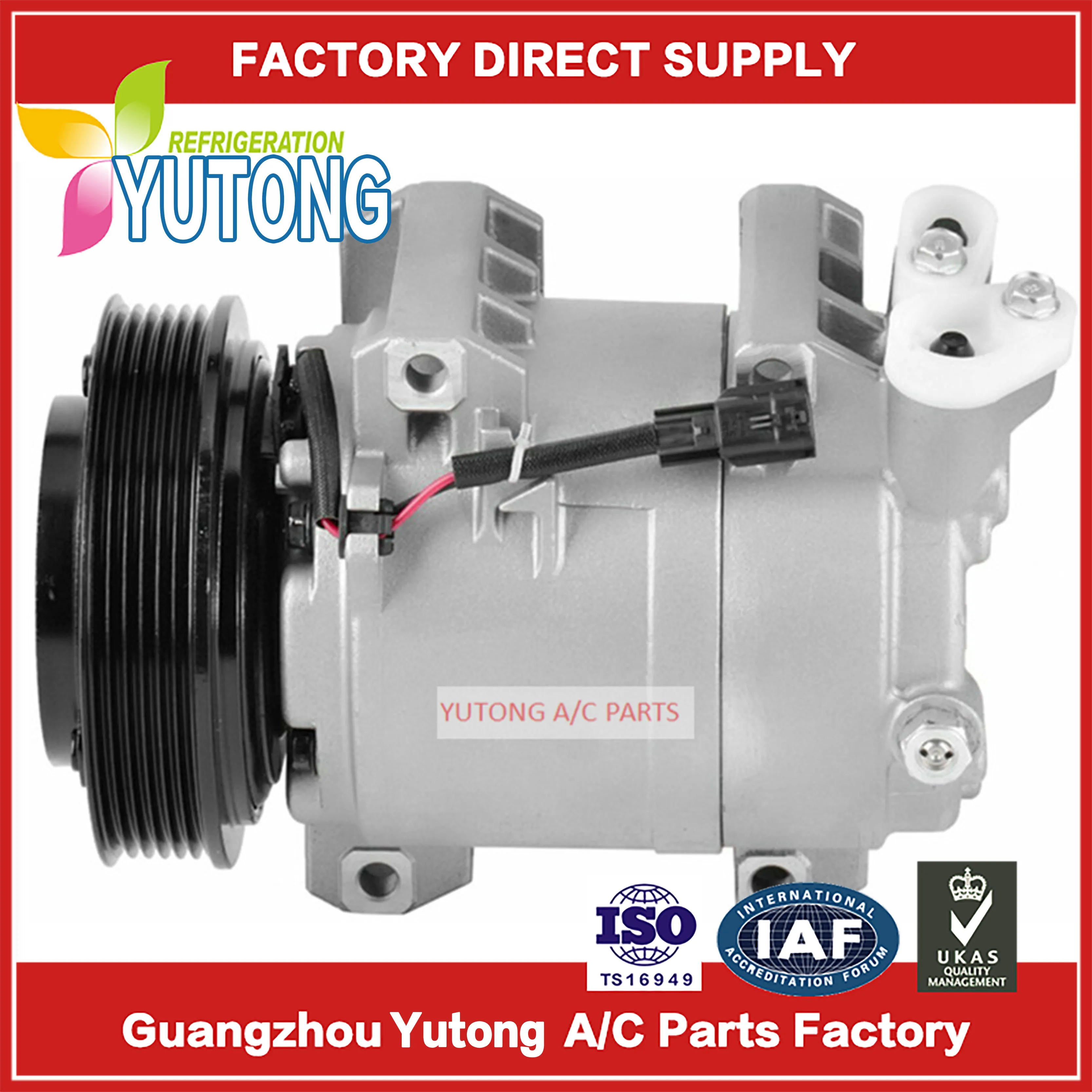 

AC Compressor For Nissan 10347900 10362251 255769 275998 2021180AM 2021180R 141004C C2165 10000762 926004BB2A 92600JM01C 92610J