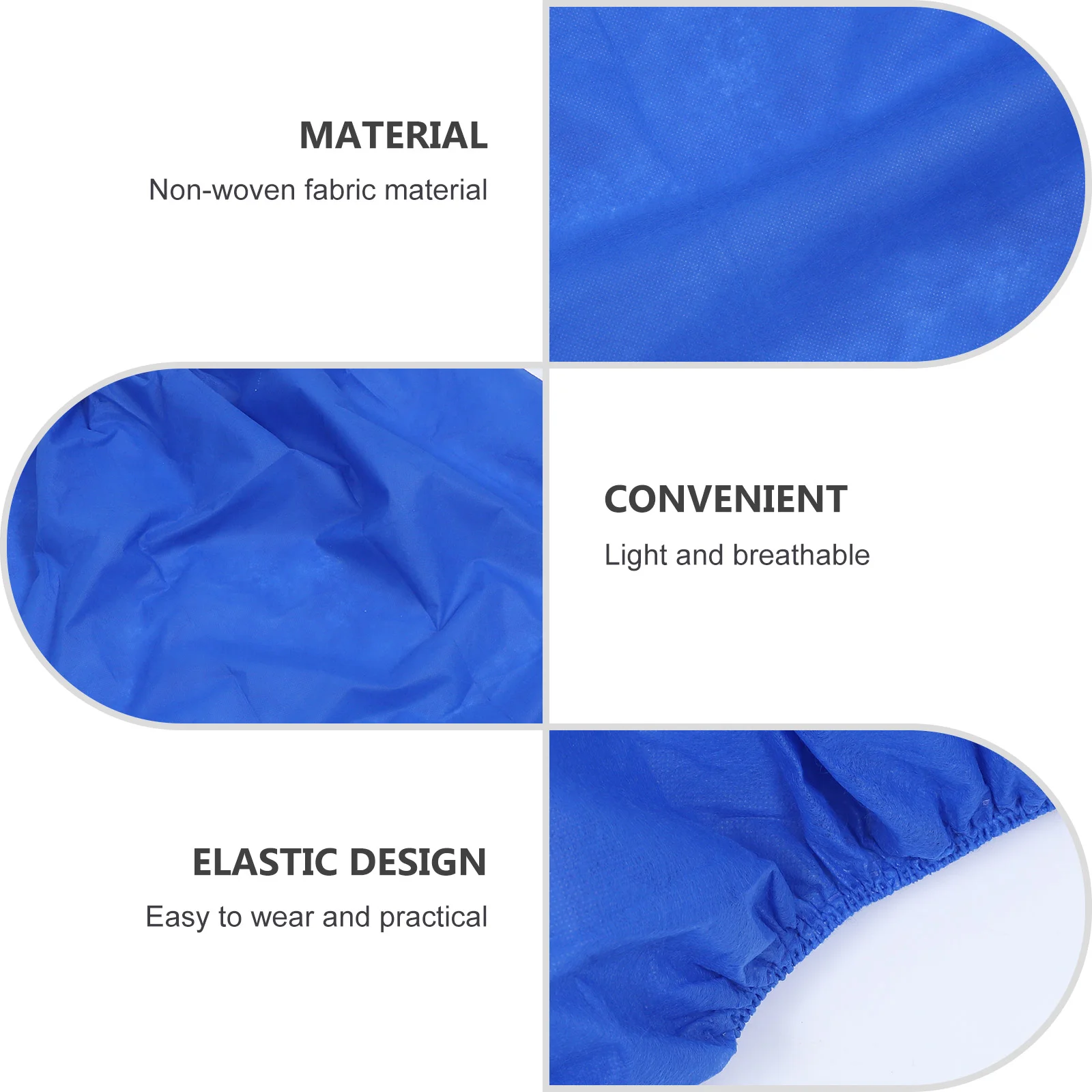 Disposable Non Woven Fabric Bath Skirt Simple Beauty Shop Customer Skirt (Blue) 10Pcs Disposable Bath Towel