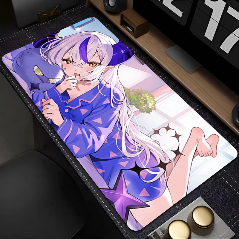 

Mousepad Anime Mouse Pad Gaming Accessories Office HD Keyboard Pad Large Desk Mat PC Rubber H-hololive La Darknesss Extended Pad