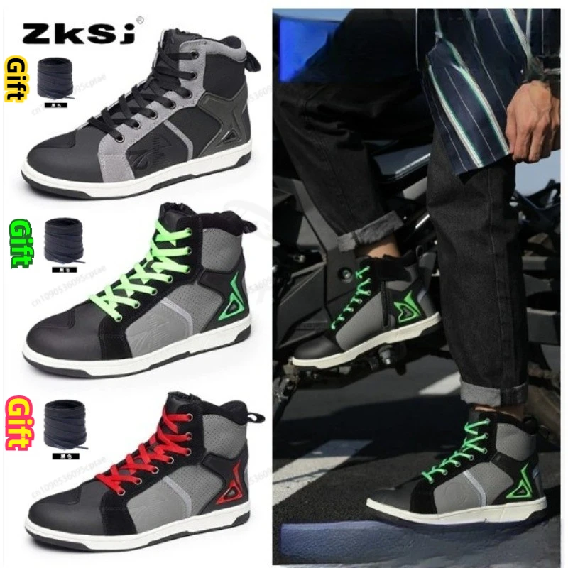 

Motorcycle Riding Shoes Motorcycle Boots All Season Breathable and Anti Fall Riding Equipment Road Racing Shoes forRiders오토바이 부츠