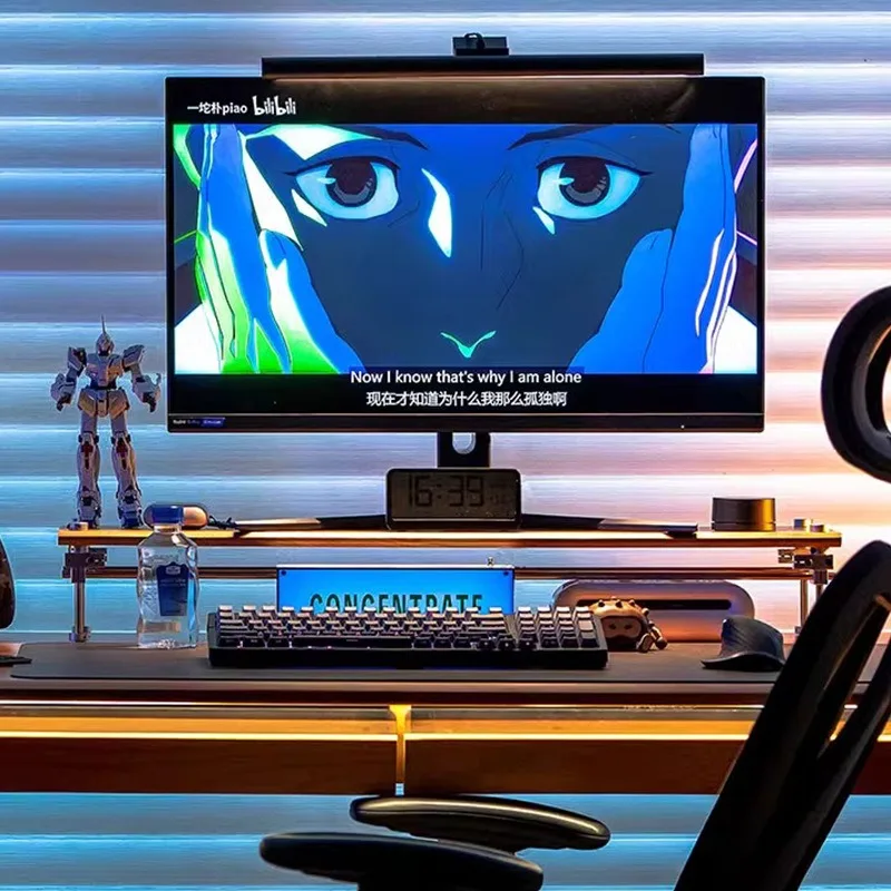 Optical shaft rack, computer heightening rack, base home office e-sports display rack, desktop finishing pad elevated storage